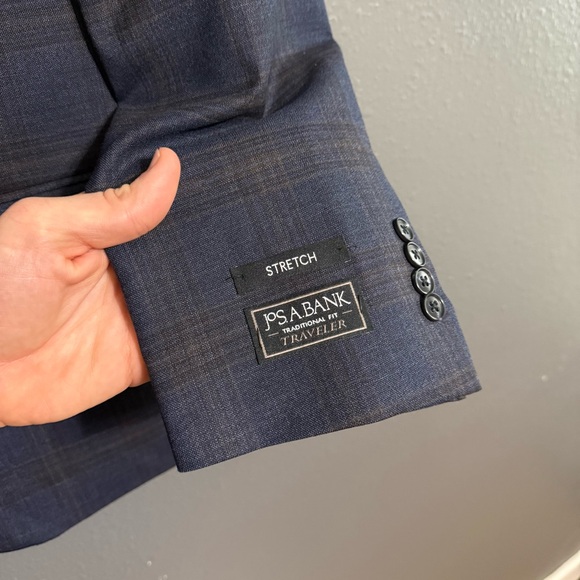 Jos. A. Bank NWT Traveler Jacket Plaid Sports Coat Size 44R - Picture 3 of 7